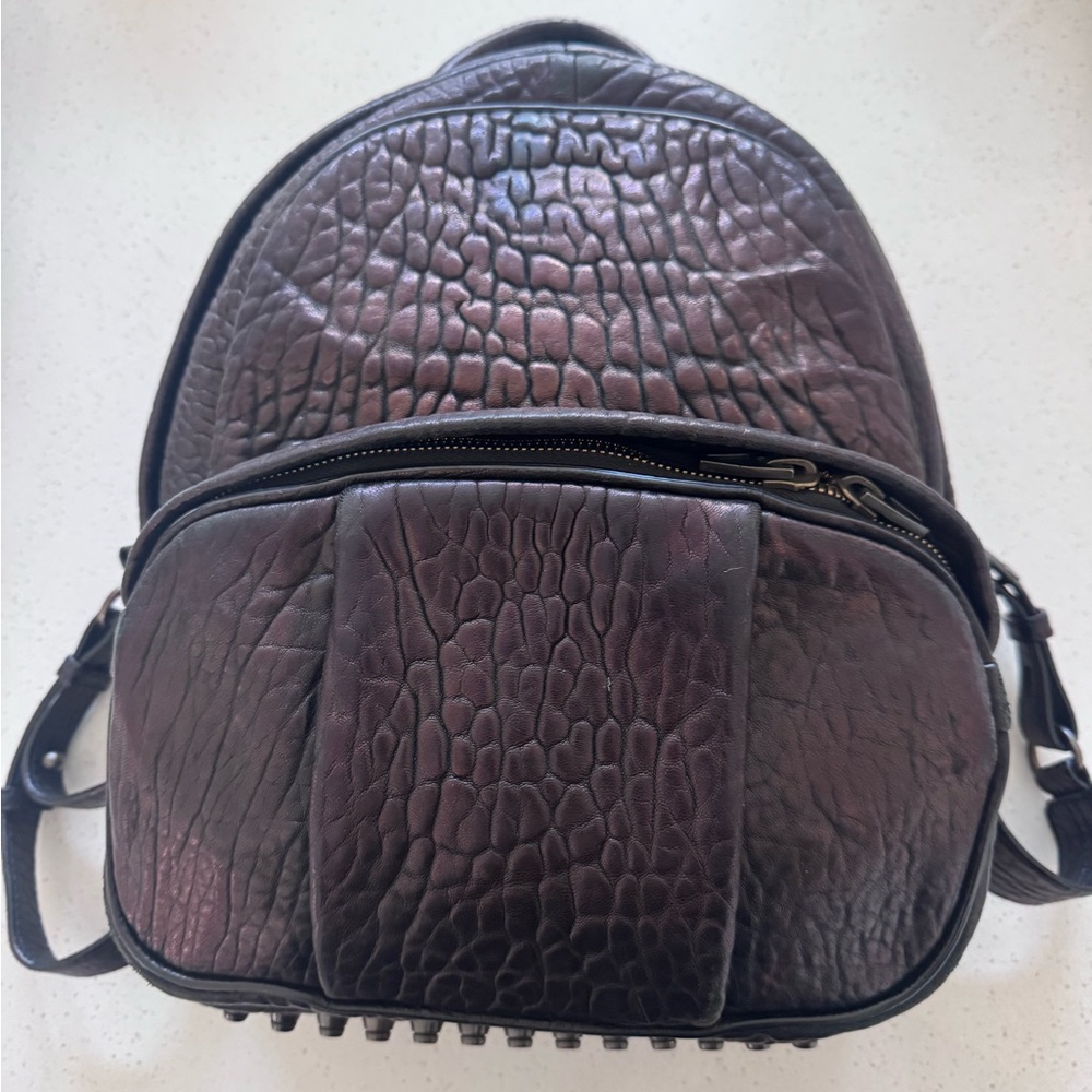 Alexander Wang Black Iridescent Dumbo small Backpack!